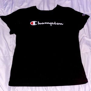 Black Champion shirt, Medium, bought from Dick’s Sporting Goods